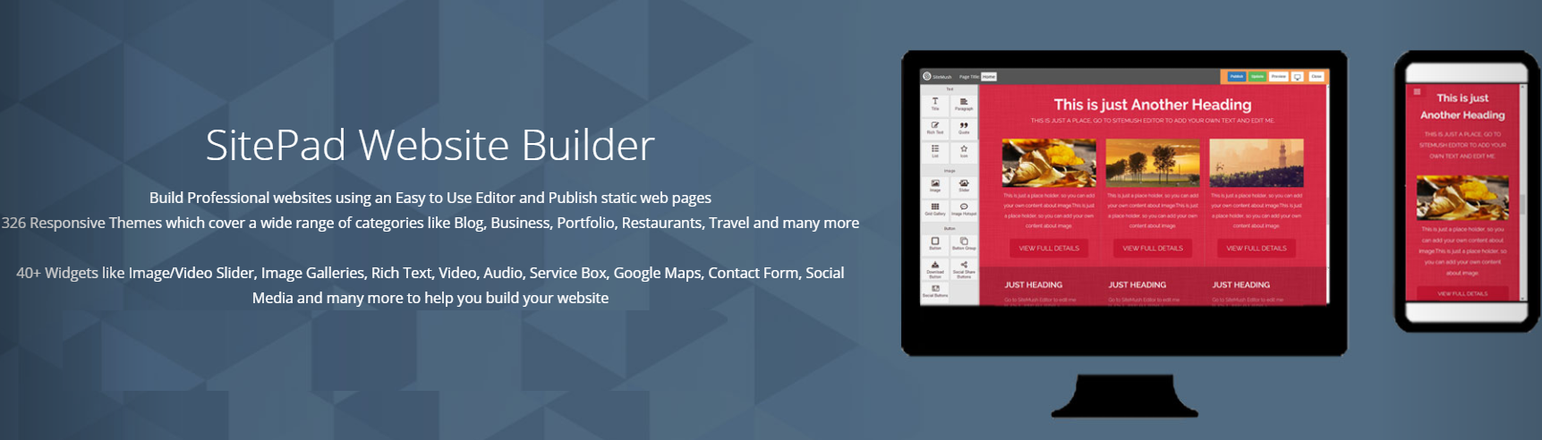 One Click SitePad Site Builder